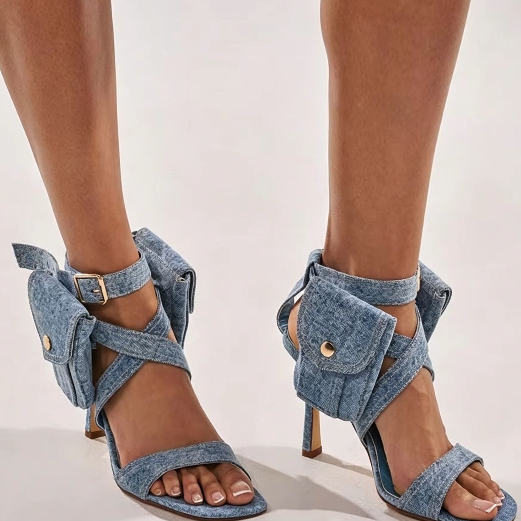 Sandal Stiletto Ujung Persegi  - Street Fashion Y2K ulasan dan harga
