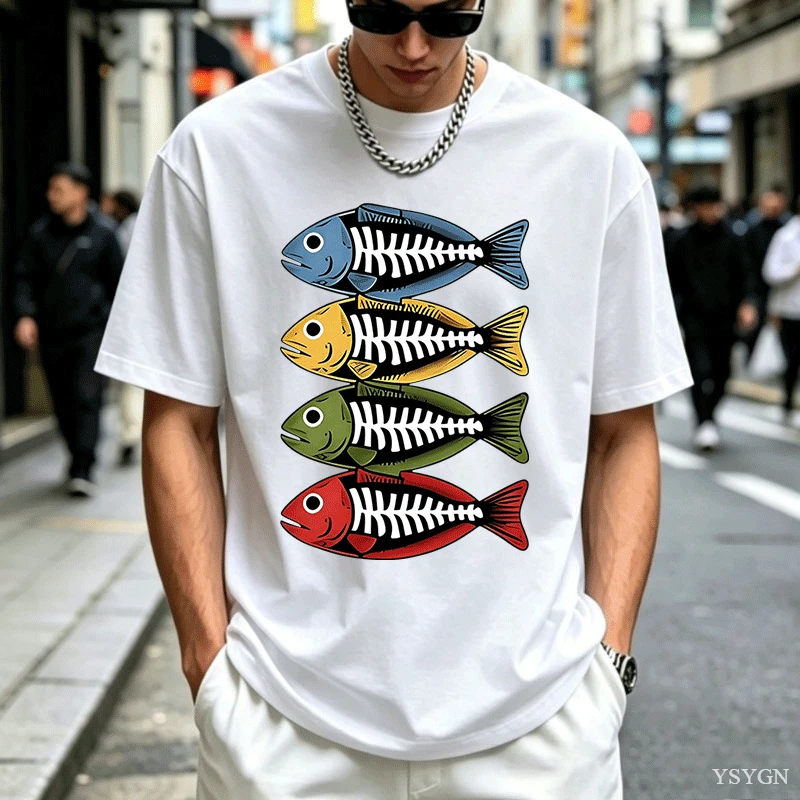 Kaos Katun Pria dengan Desain  - Street Fashion For Short Guys ulasan dan harga